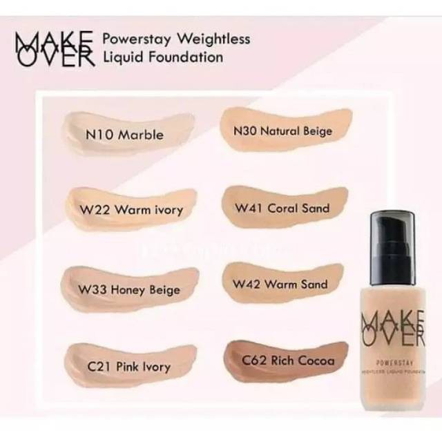 MAKE OVER Powerstay Weightless Liquid Foundation