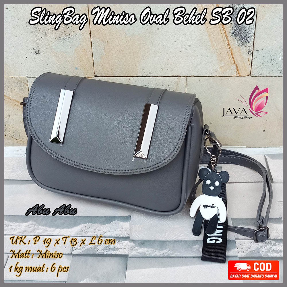 Tas selempang wanita Minixo Double Plat Nekel SB 02 Tas wanita ootd