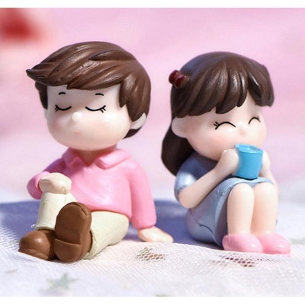 Miniature Lover Figures - Lovers Couple Figurines #24 (2pcs)