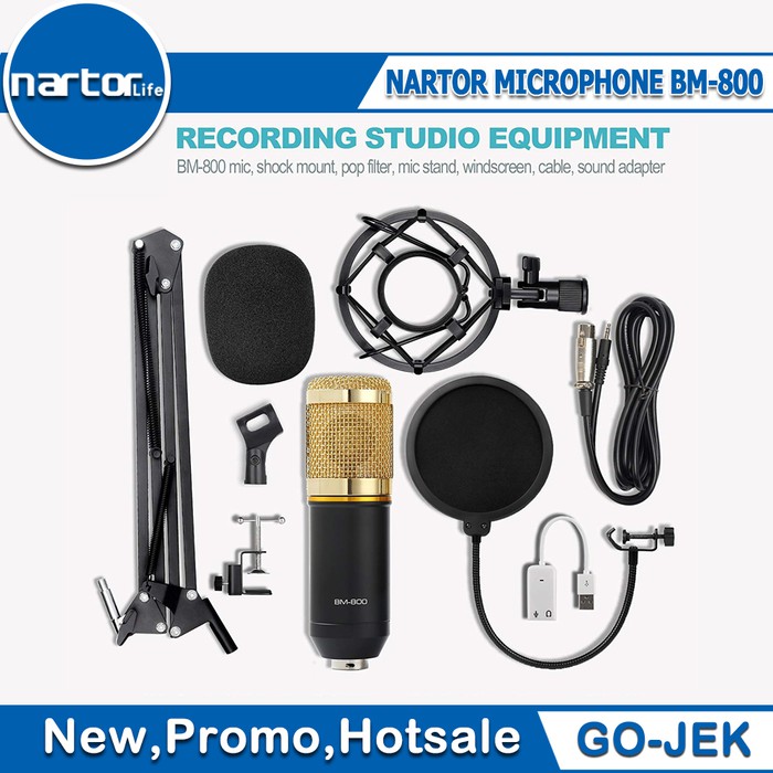 NARTOR Microphone portable BM-800 microphone blogger vlog