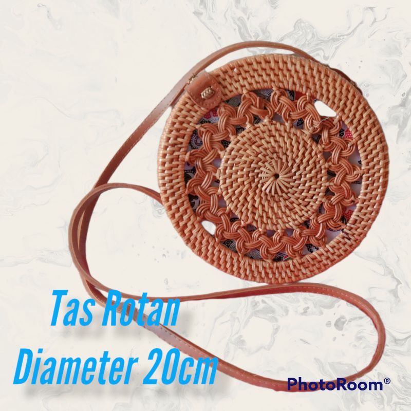 Tas Rotan bali 20cm / Tas Rotan ori / Tas pantai / tas rotan murah
