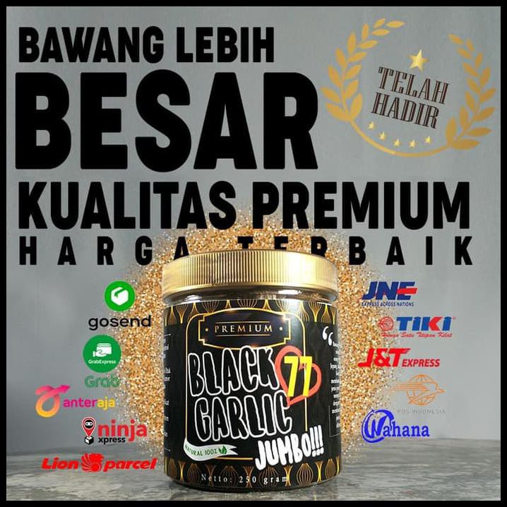 

Premium! Bawang Tunggal Hitam Lanang/Black Garlic Herbal 250 G