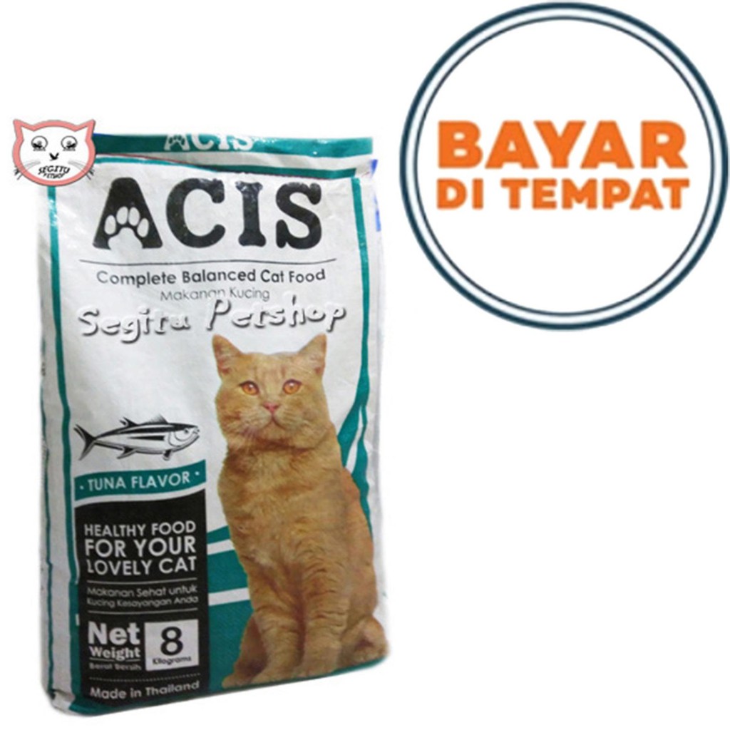 MAKANAN KUCING CAT FOOD ACIS TUNA KEMASAN 8 KG