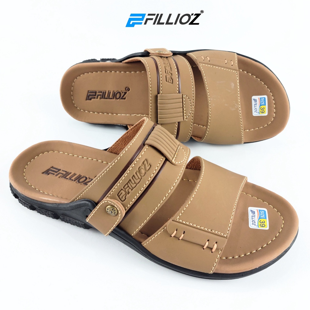 Sandal Cowok Selop Sendal Pria Kasual Original Fillioz Trend Terbaru F72