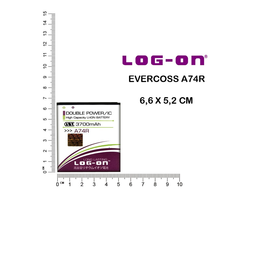 BATERAI EVERCOSS A74R - LOG ON DOUBLE POWER BATTERY BATRE