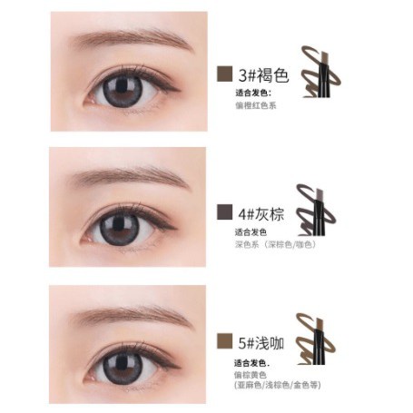 BISA COD Lameila Pensil Alis 7 Warna Eyebrow 2in1 Double Head Dawing Waterproff/Eyebrow Remaja/Eyebrow Murah