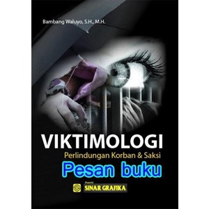 Jual Buku | Buku Viktimologi: Perlindungan Korban Dan Saksi | Shopee ...