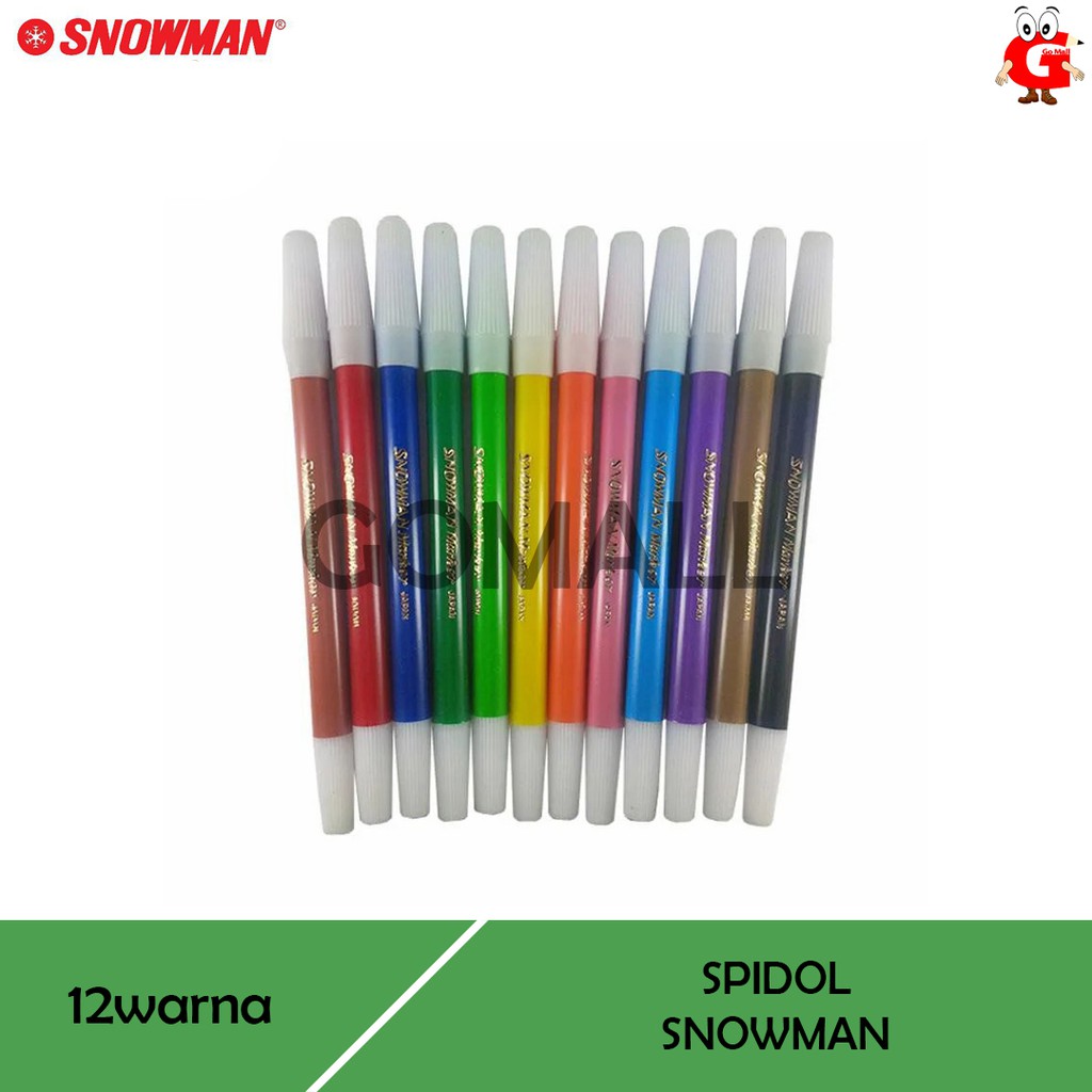 

SPIDOL SNOWMAN 12 WARNA