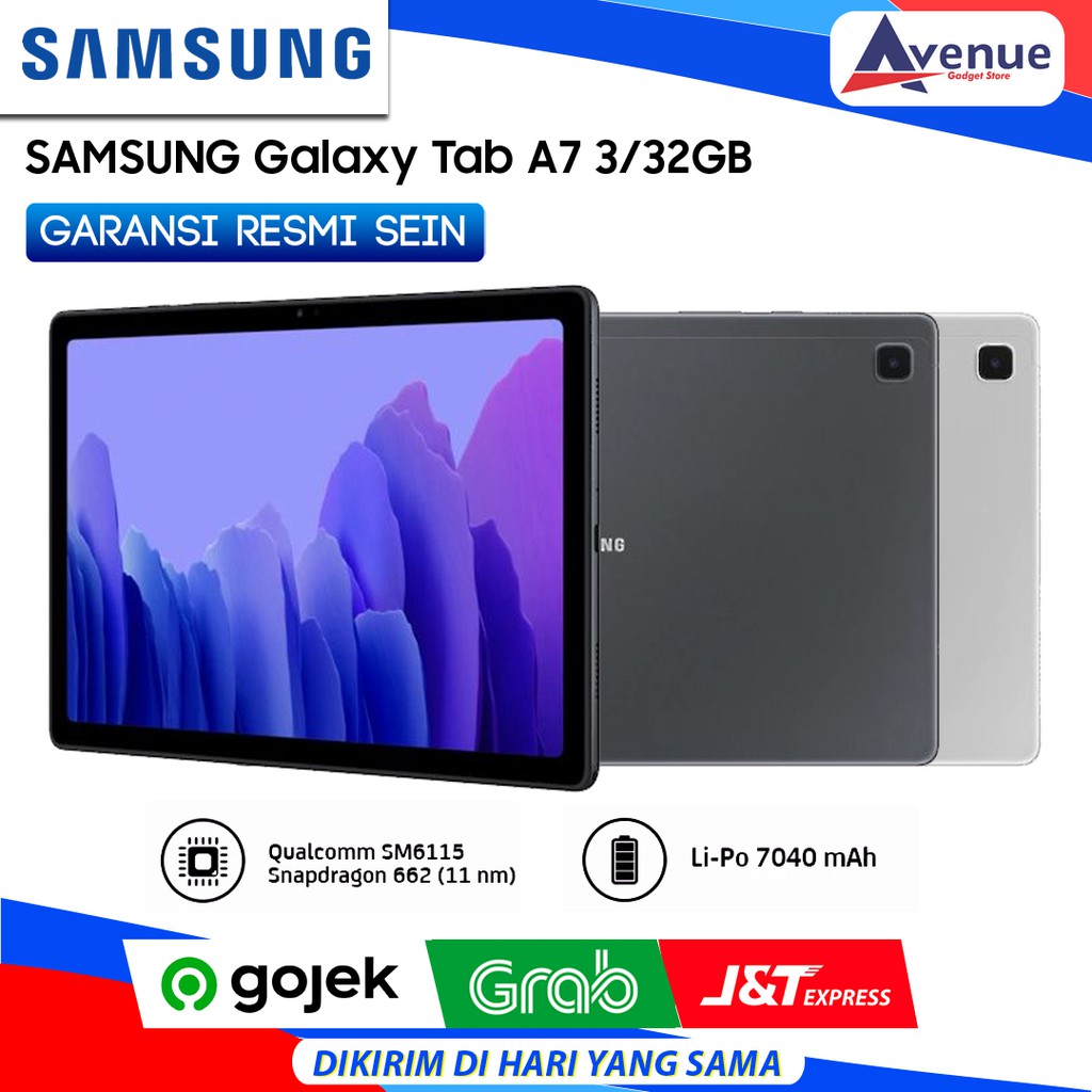 SAMSUNG GALAXY TAB A7 3/32GB GARANSI RESMI PROMO MURAH