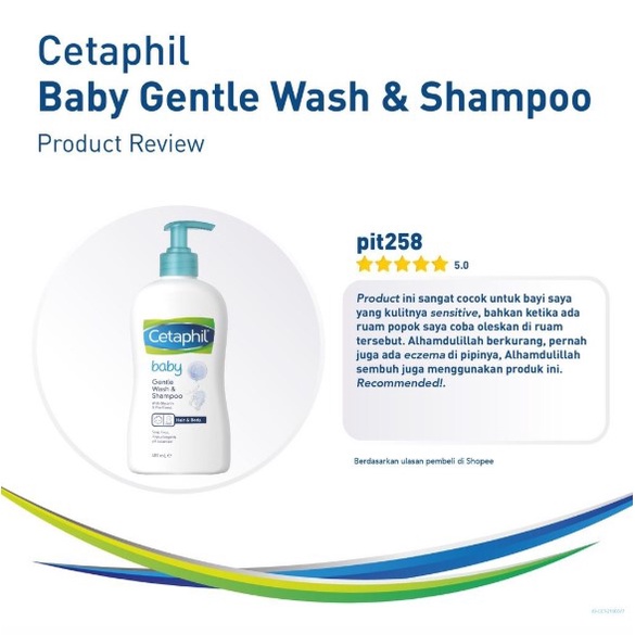 Cetaphil Baby Gentle Wash &amp; Shampoo 400ml Sabun Mandi dan Shampo untuk Perawatan Kulit Bayi