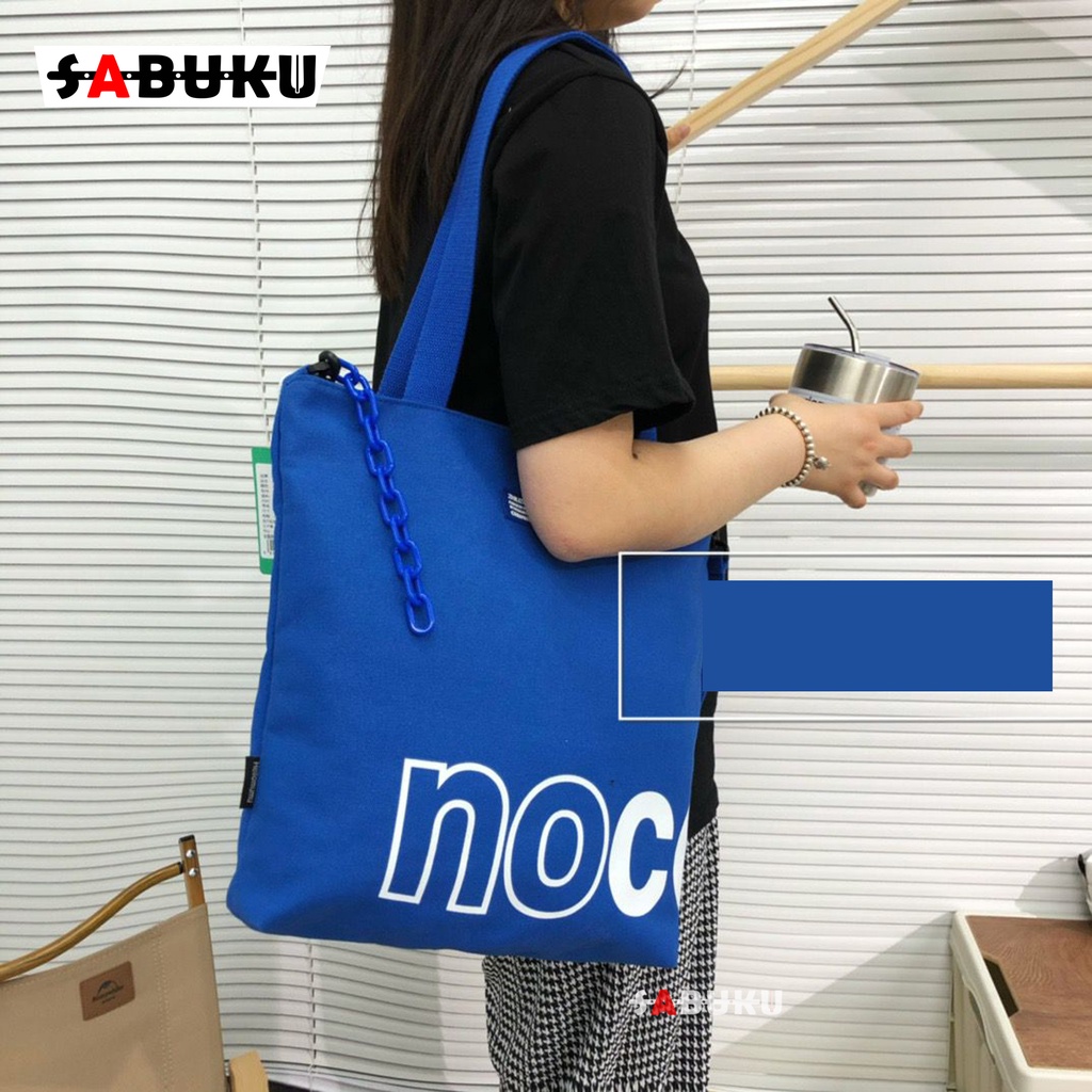 Tas Tote Bag Wanita Tas Sekolah Kanvas Resleting Kpop Korea Fashion Totebag Pria Wanita -257