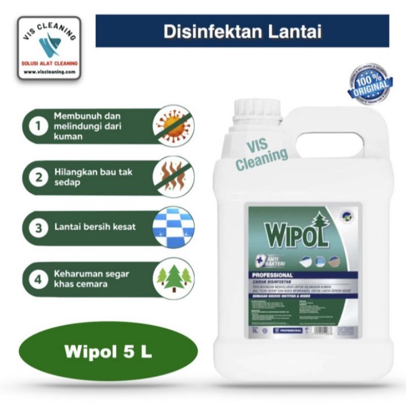 Wipol Cairan Disinfektan Lantai 5L Jerigen