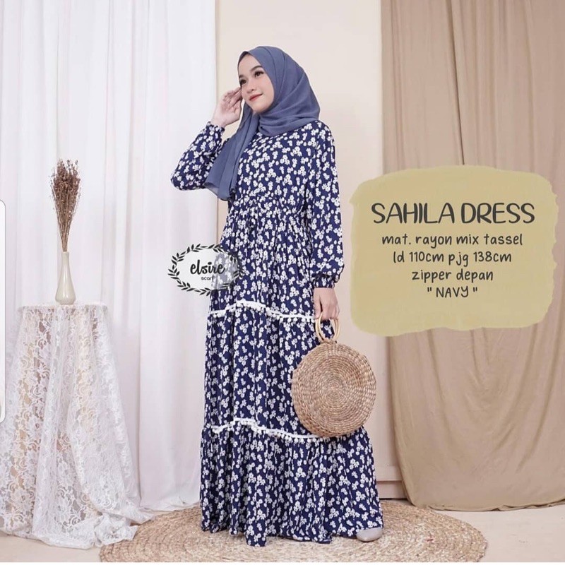 Sahila dress rayon elsire