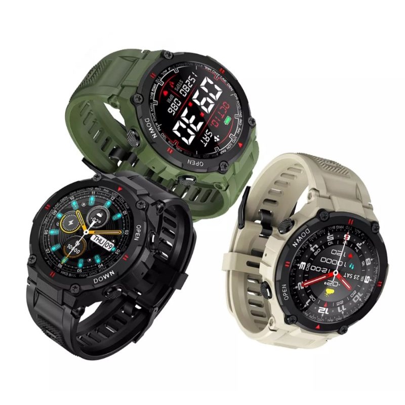 New Bw-At2 K22 Smart Watch (model Amazfit T-rex) SpO2, Bluetooth call, fitnes tracker, watchfaces.