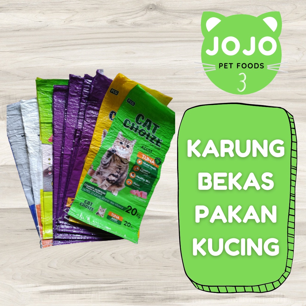 Karung Bekas Pakan Kucing 20kg