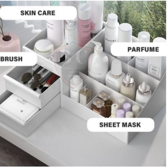 RAK KOSMETIK KOTAK MAKE UP STORAGE ORGANIZER TEMPAT PENYIMPAN COSMETIC