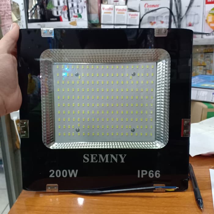 Lampu sorot 200w semny kap sorot led semny 200 watt lampu tembak 200watt flood light led sorot