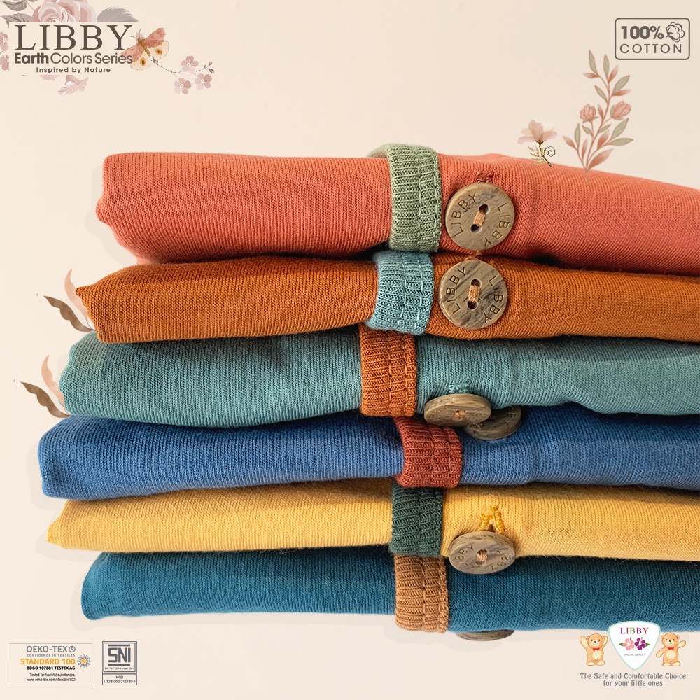 Libby Comfy Set Kombinasi Setelan Baju Kancing Depan Panjang Celana Panjang / Button Long Sleeve