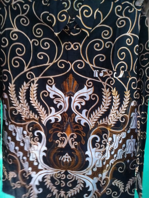 Kemeja Batik Pria Jumbo Big Size 4l-5l Lengan Panjang Atasan Baju Batik Pria Ukuran Besar Dhl-lm