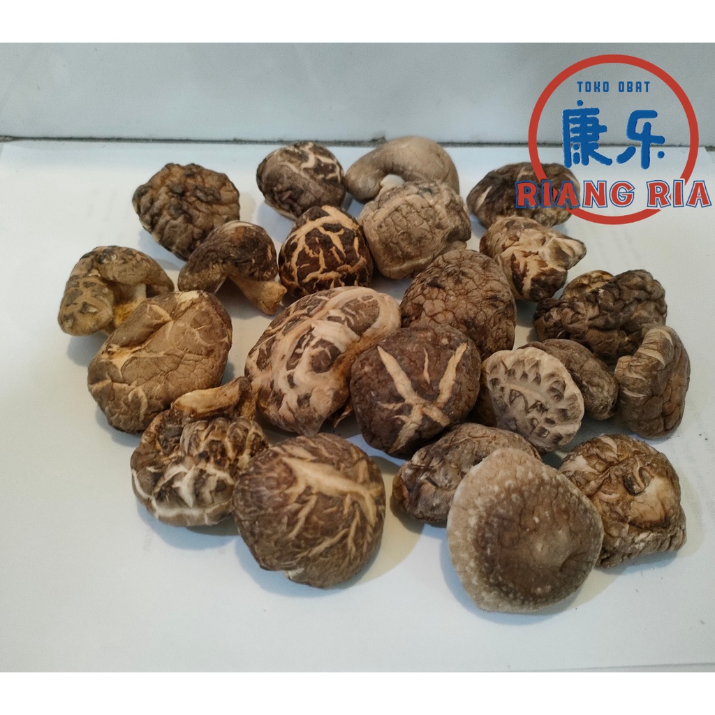 

Jamur Hioko Shitake Kering uk. 3-4cm ( repack 100gram )
