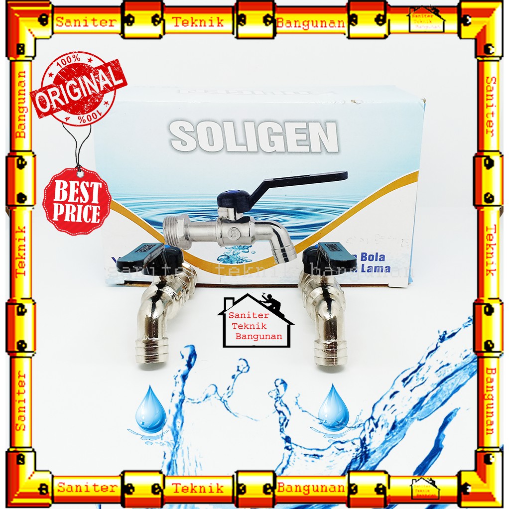 KRAN AIR SOLIGEN 618 GAGANG PANJANG 1/2&quot; &amp; 3/4&quot; INCH