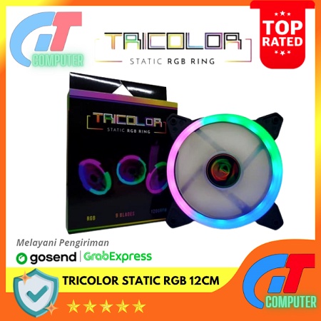 CUBE GAMING TRICOLOR STATIC RGB 12CM RING FAN