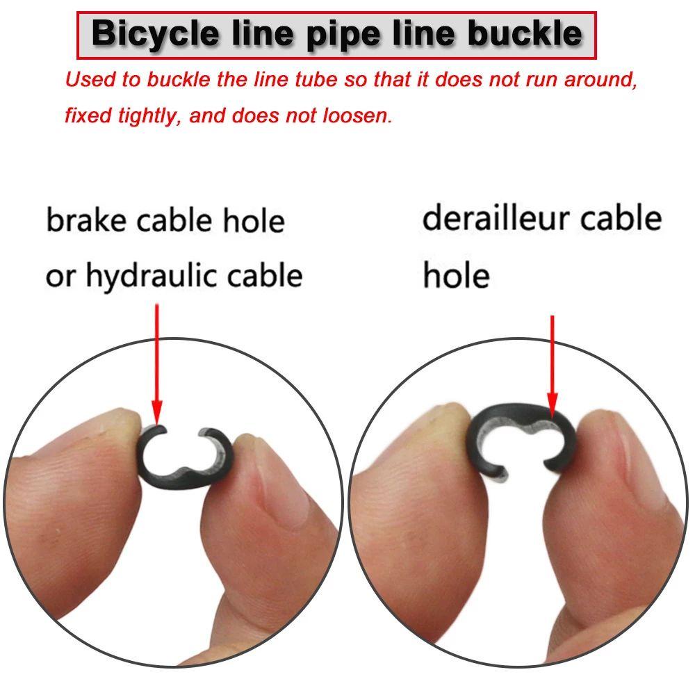 Lanfy Kabel Rem Cakram Base Aksesoris Sepeda Untuk Selang Raksasa Klip Kawat Pergeseran Rem Hidrolik Panduan Kabel Garis Dalam Klip Sepeda Frame Perlengkapan