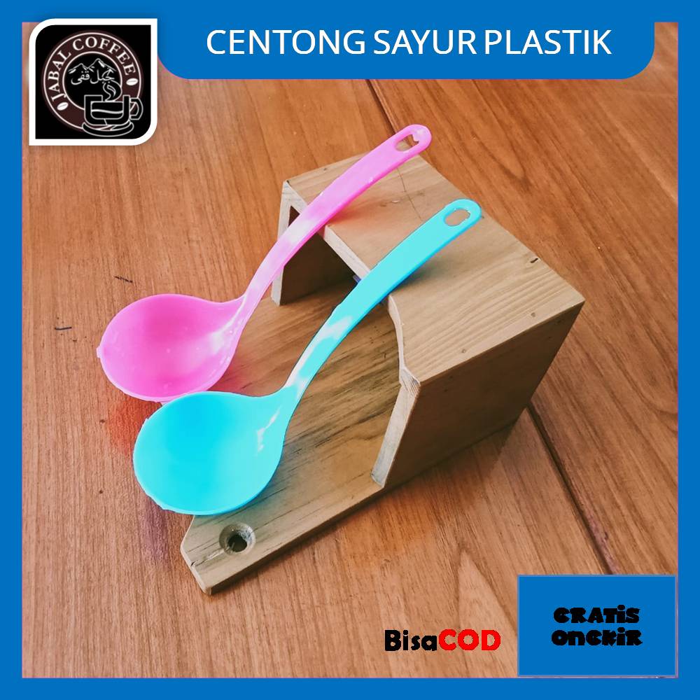 Sendok Centong Sayur / Sendok Sayur Plastik / Irus Plastik Pendek Warna / Irus Sayur Pendek Plastik Kode 16