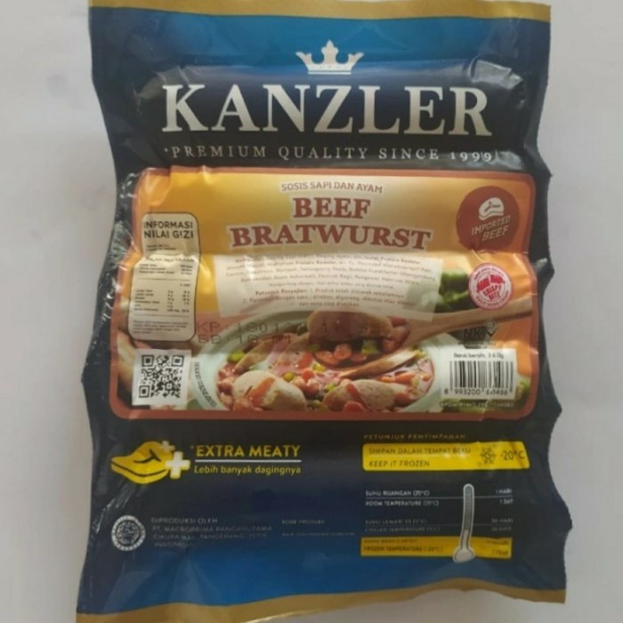 

beef bratwurst kanzler 360gr