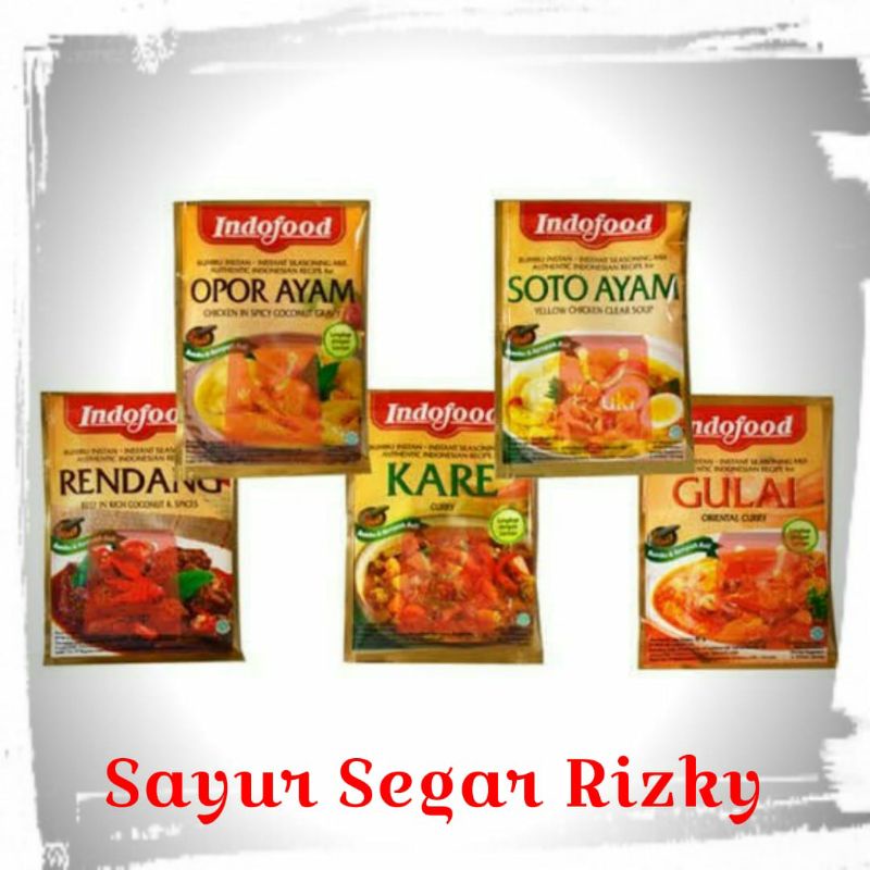 

Indofood Rendang,,Opor Ayam,,Kare,,Soto Ayam,,Gulai,,Rawon