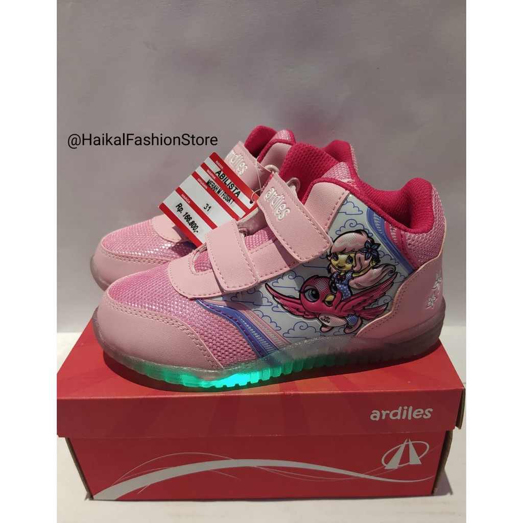 Sepatu Ardiles Sepatu Anak Perempuan Sepatu Lampu Ardiles Abilista Sepatu Cewe Haikal Store