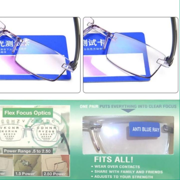 Terlaris.. Kacamata Baca Plus Auto Focus Pria/Wanita | Frame Kacamata Baca Plus Otomatis | Kacamata 
