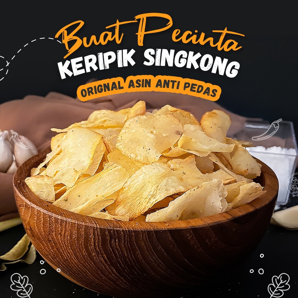 

1/4 kg Yasnack Keripik Singkong Original Gurih 250 gr