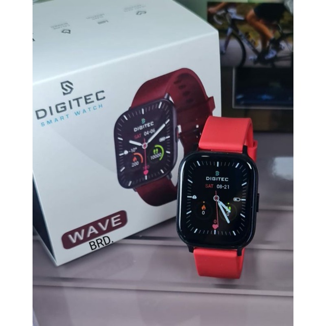 jam tangan wanita DIGITEC Smartwatch WAVE Tali rubber original