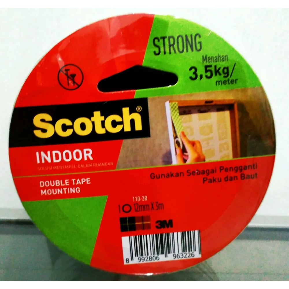 

Double Tape 3M Scotch Permanent Mounting Tape 12 Mm X 3 M