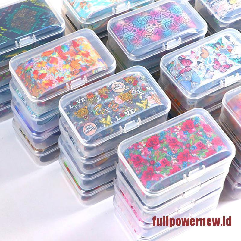 【COD】Nail Art Transfer Foil Sticker Set Nail Butterfly Adhesive Wraps Decoration