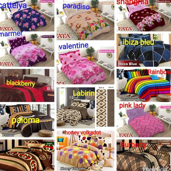 SPREI CHANEL DIOR DAN LAINNYA UK.180X200/160X200