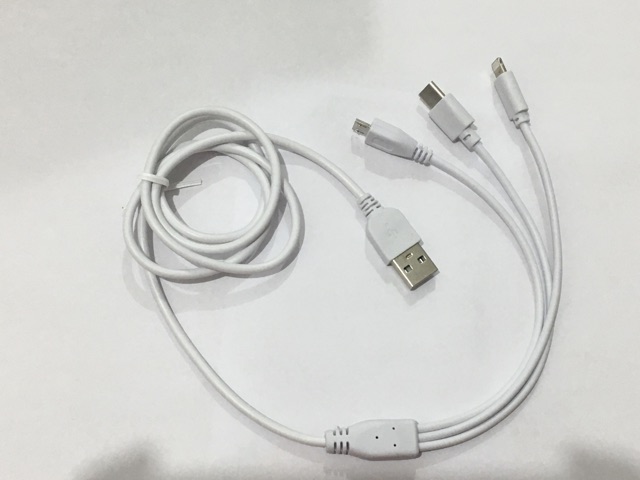 kabel data 3 in 1 USB TO MIRCO  , TIPE C , kabel PANJANG 1 METER