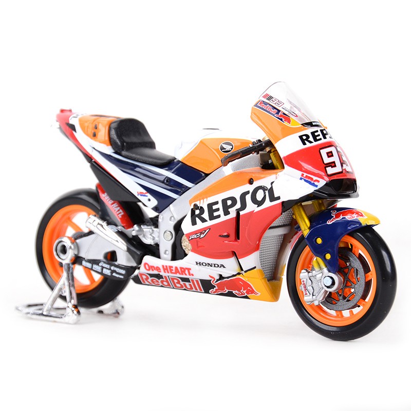 Miniatur Motor MotoGP Repsol Honda Team Marc Marquez 93 Rc213V 2018 Maisto 1 : 18