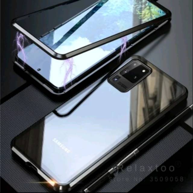 Tempered Glass Luxury Hardcase Slim Samsung Galaxy S20 Ultra 2020 Hard Case  Cover Premium Casing Hp