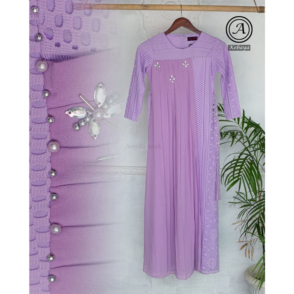 Kebaya Gamis Anak Modern / Kebaya Brukat Anak / Kebaya Anak / Gamis Anak / Kebaya Modern / Brukat Anak