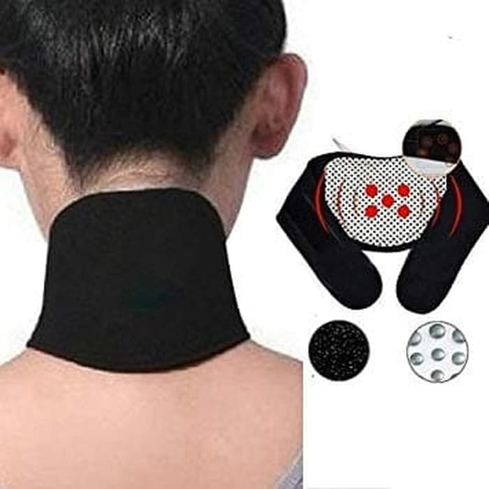 Pemanas Penghangat Terapi Pemijat Leher neck Magnetic Tcare Tourmaline magic tanpa koyo balsem