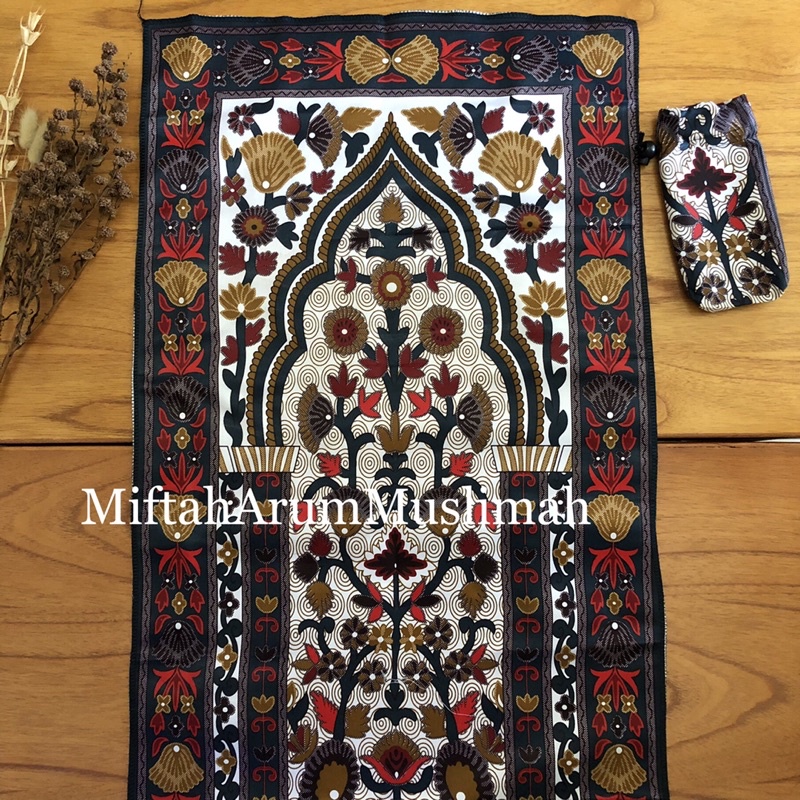 Sajadah Travelling Motif Floral