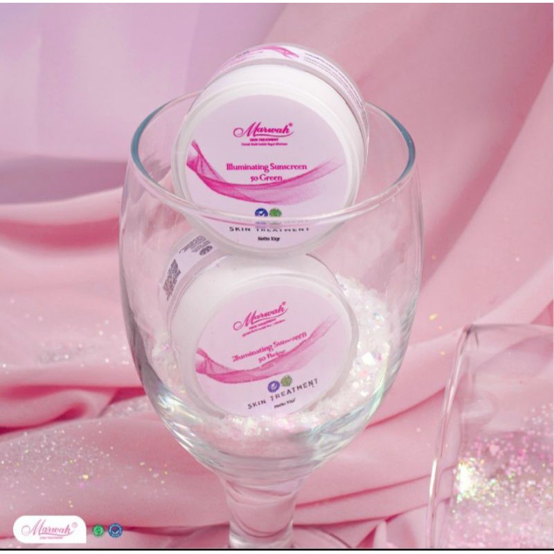 ORIGINAL MARWAH ILLUMINATING SUNSCREEN SPF 50 MARWAH / SANBLOK / KRIM SIANG SPF 50 / ILLUMINATING PI