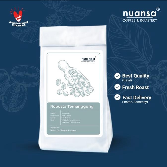 

Espresso Robusta Temanggung / Es Kopi susu Nuansa Blend 1kg