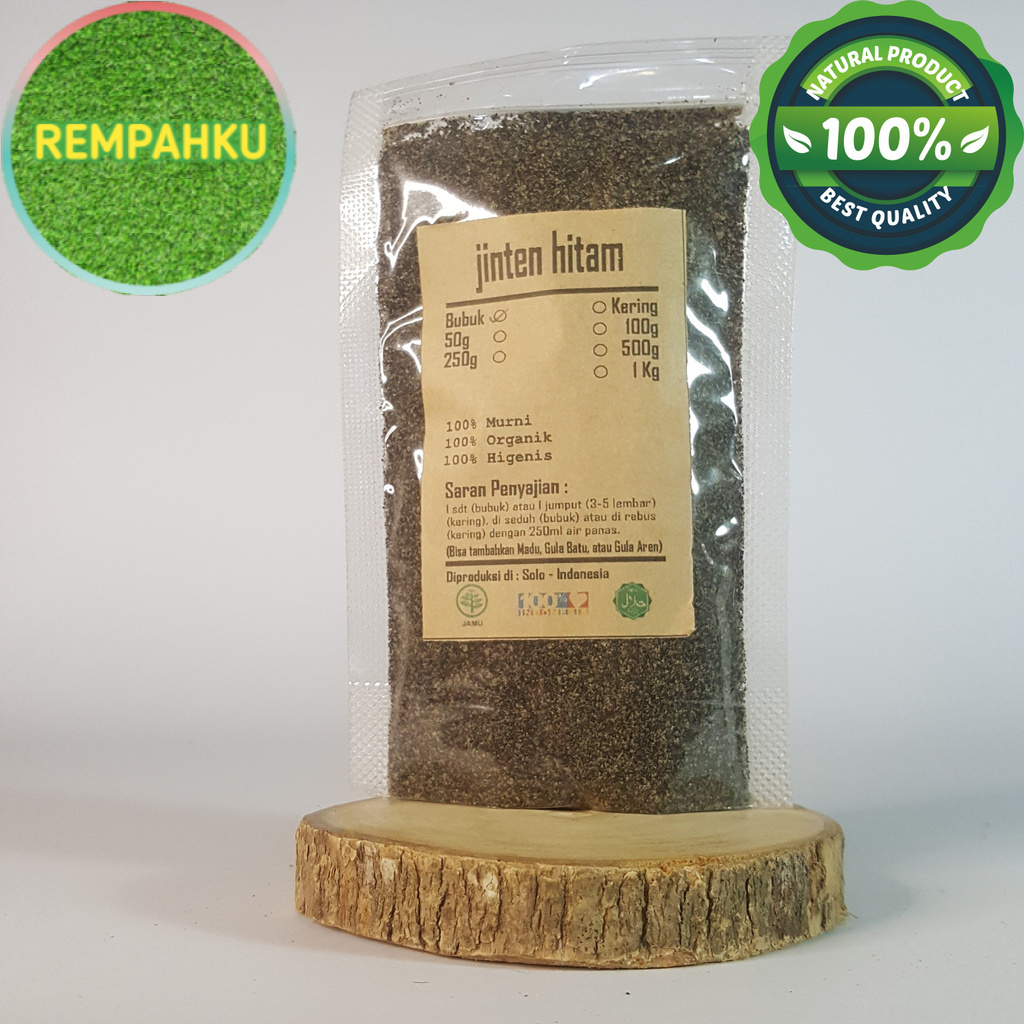 

JINTEN HITAM IMPORT BUBUK 100 GRAM - Nigella Sativa - MURNI - JS