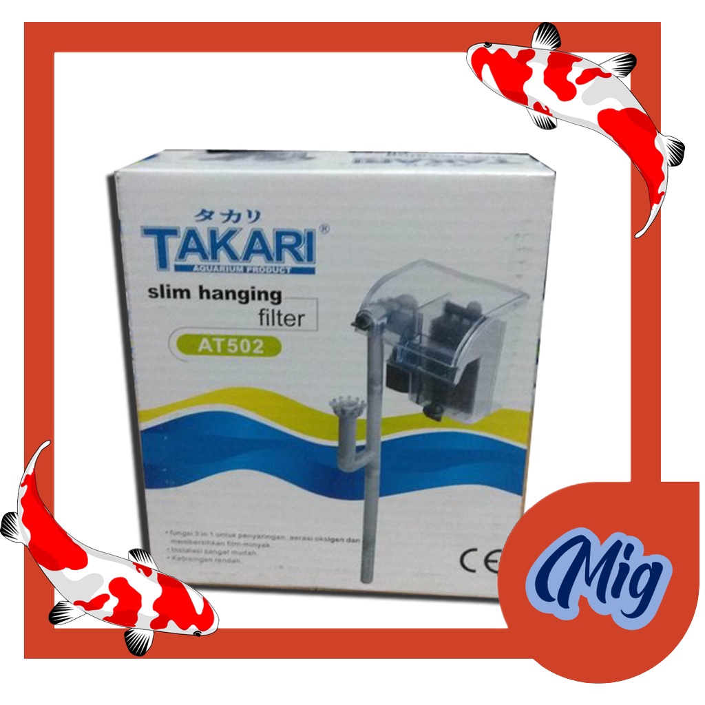 aquarium aquascape filter gantung TAKARI at 502 skimmer