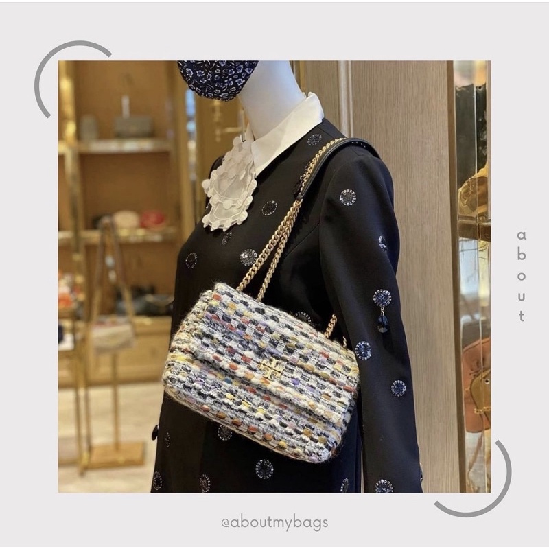 Tory Burch Kira Tweed SMALL Convertible Shoulder Bag