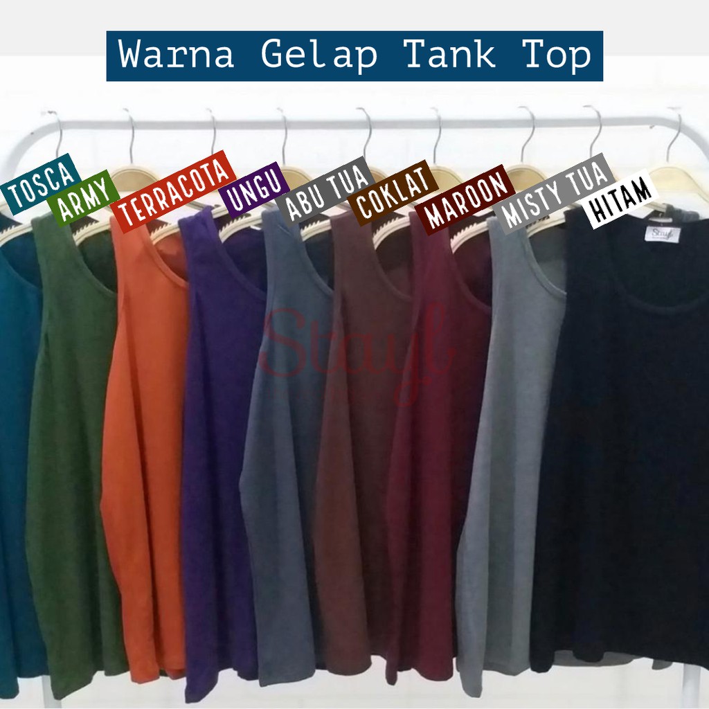 BIGCLO - (COD) UCanSee Tanktop Jumbo Wanita Singlet Big Size Inner Daleman Tank Top