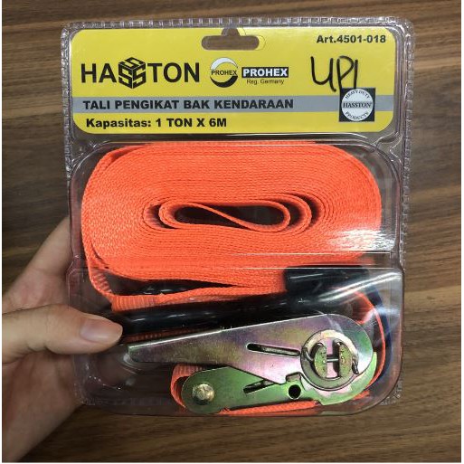 Rachet Tie Down PROHEX 1 Ton x 6 Meter / Tali Pengikat Barang Mobil Truk